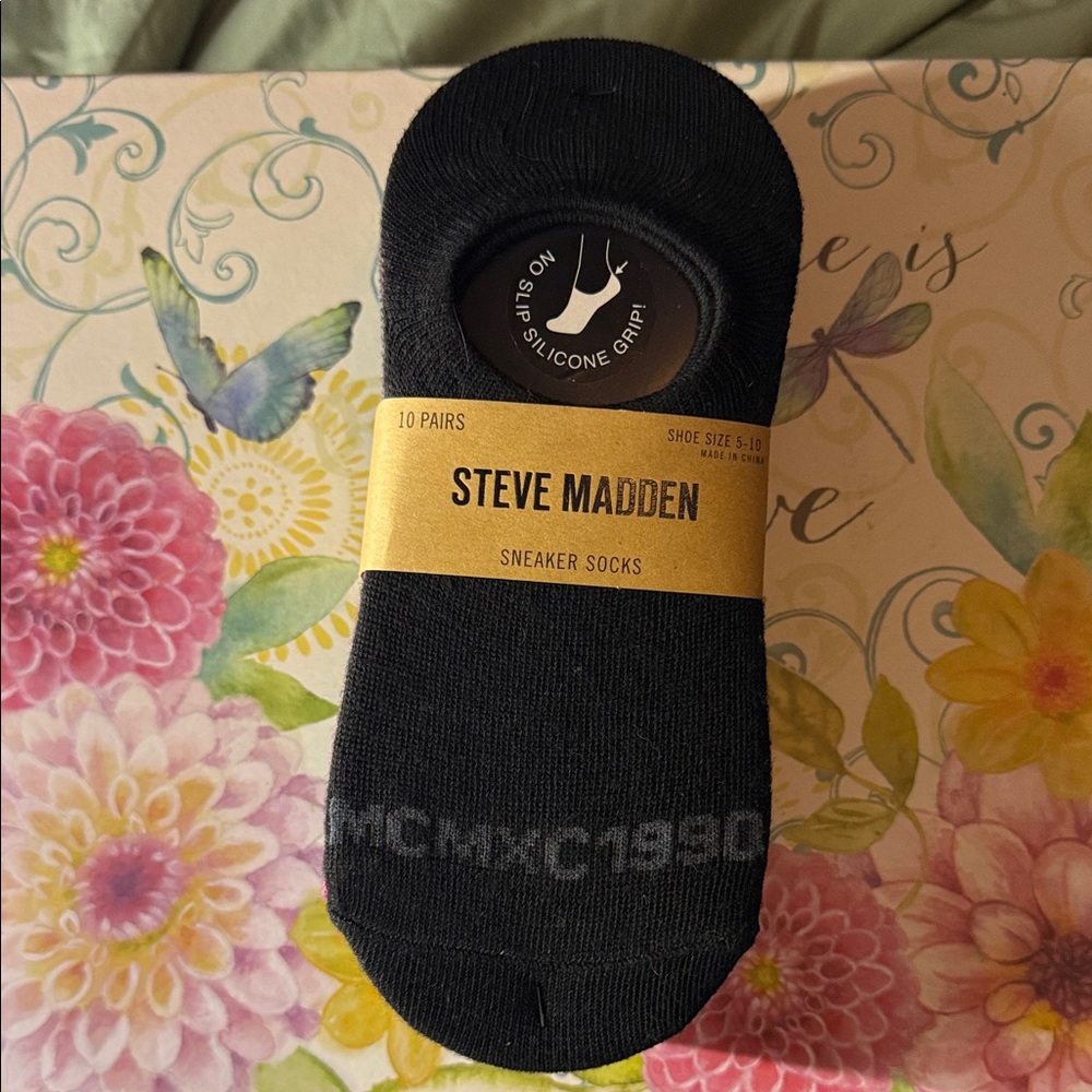 Steve Madden Black Sneaker Socks for woman - 10 Pairs